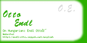 otto endl business card